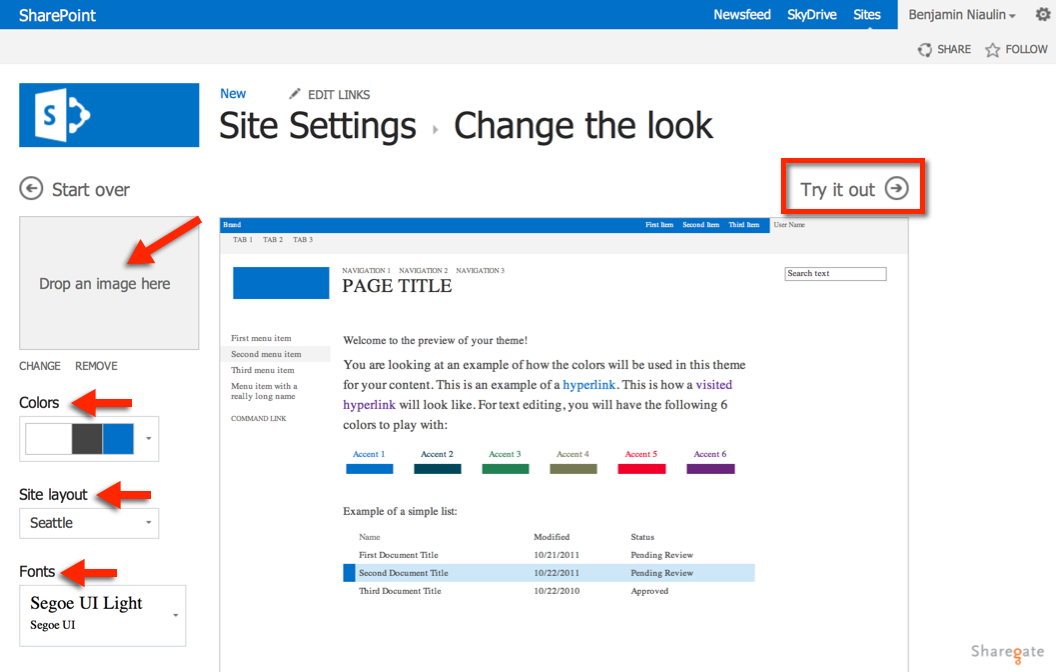 Theme Slots Tool For Sharepoint